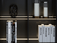 书柜玻璃层板灯