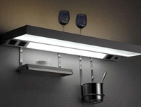 玻璃框架层板灯